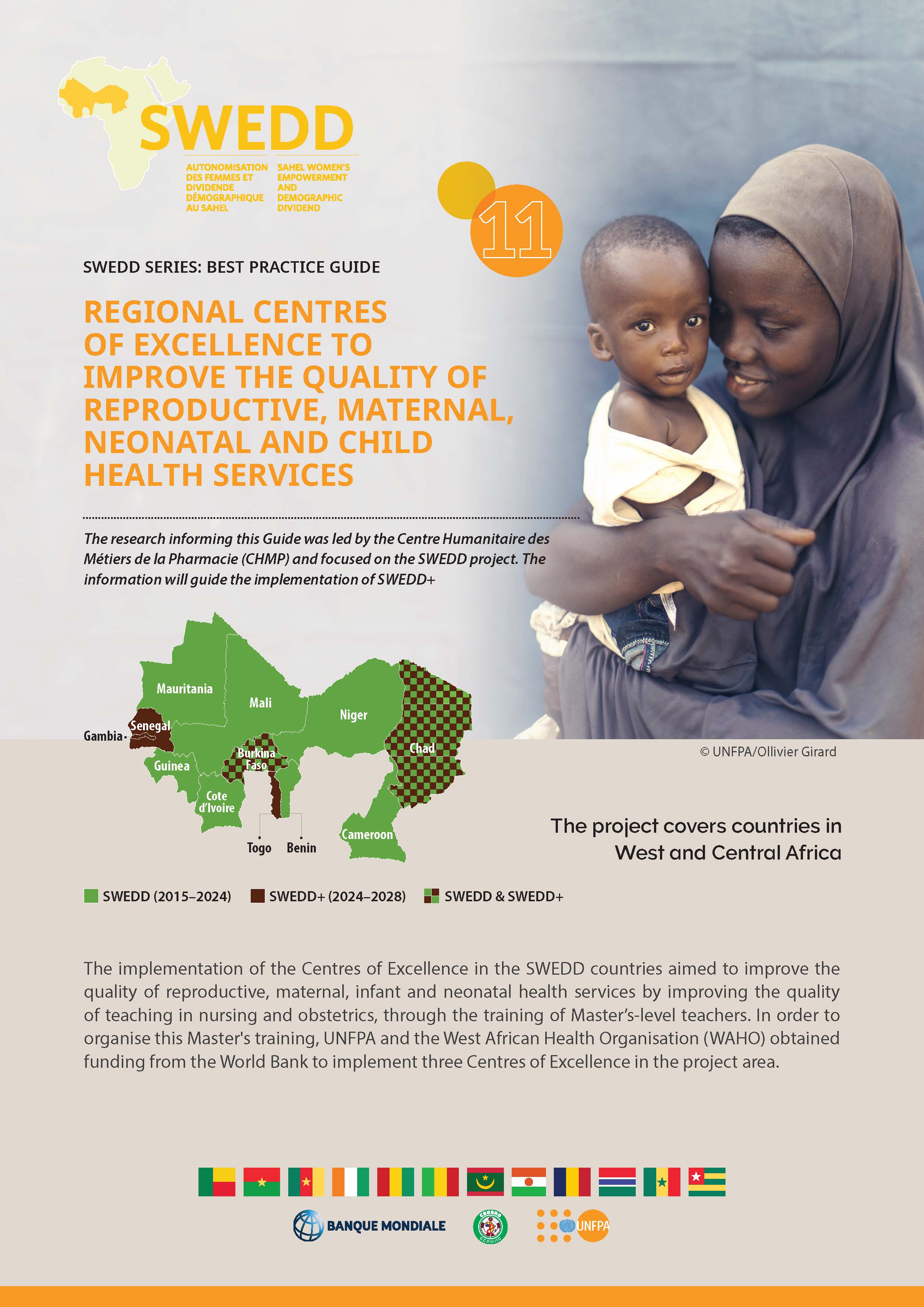 11. Regional Centres of Excellence to improve the quality of reproductive, maternal, neonatal, child and adolescent health services